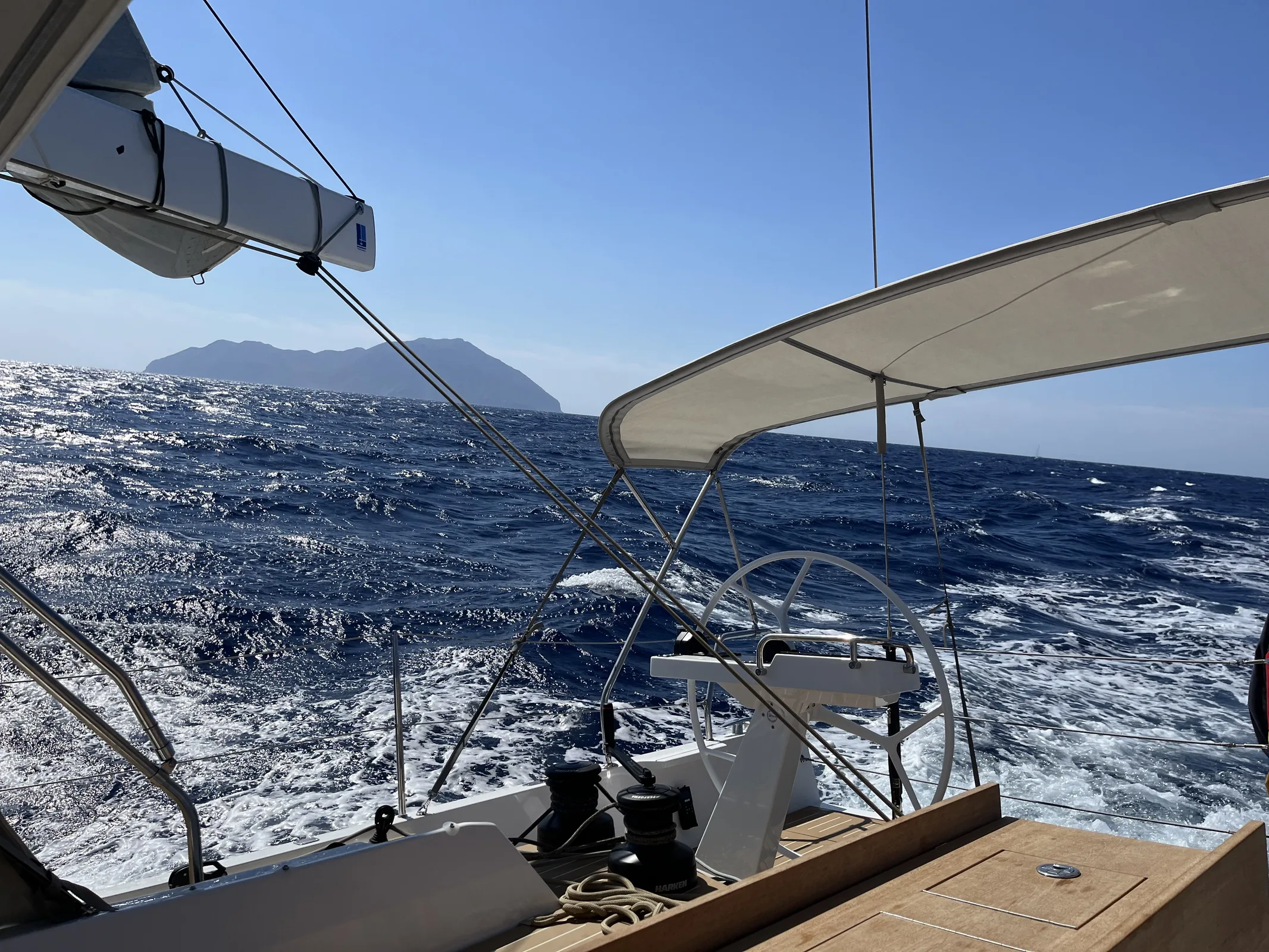 NAIS sailing confidently in the Aegean