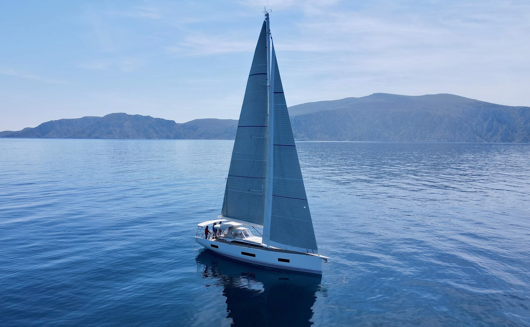 NAIS Solaris 50 sailing near the Greek coast